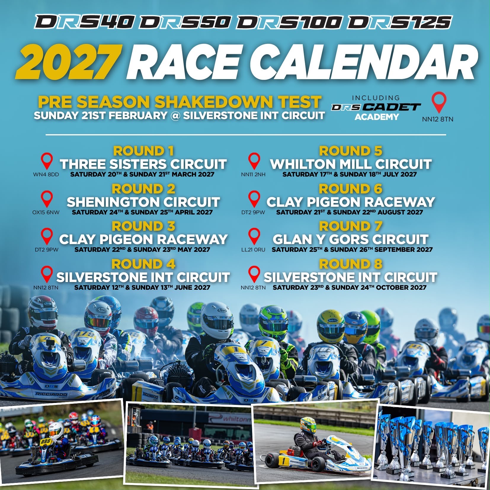 DRS 2027 RACE CALENDAR